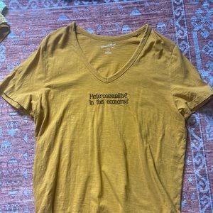 Burnt Orange Short Sleeve Shirt Embroidered